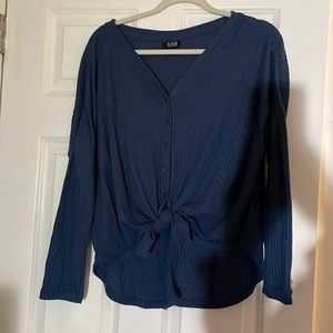 New waffle knit long sleeve